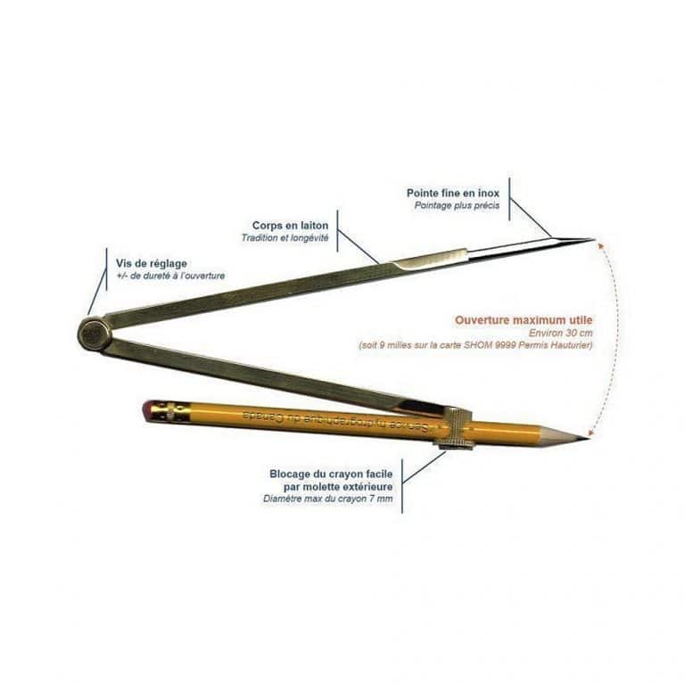 Compas traceur de marine - Formation Nautique Québec